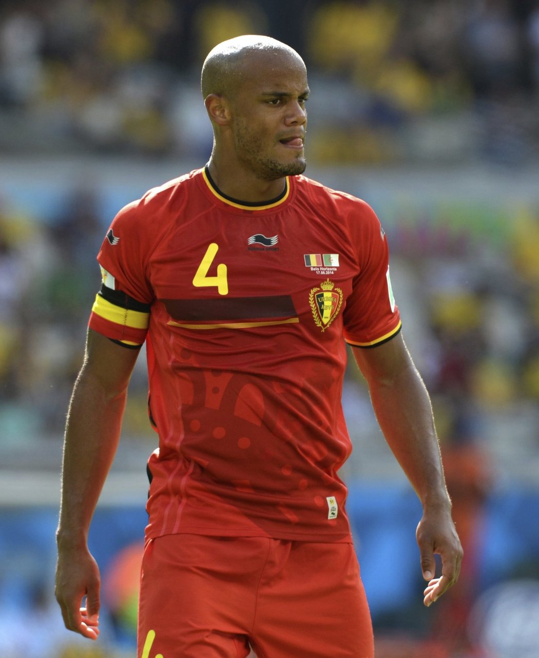 Belgický obránce a kapitán Vincent Kompany.