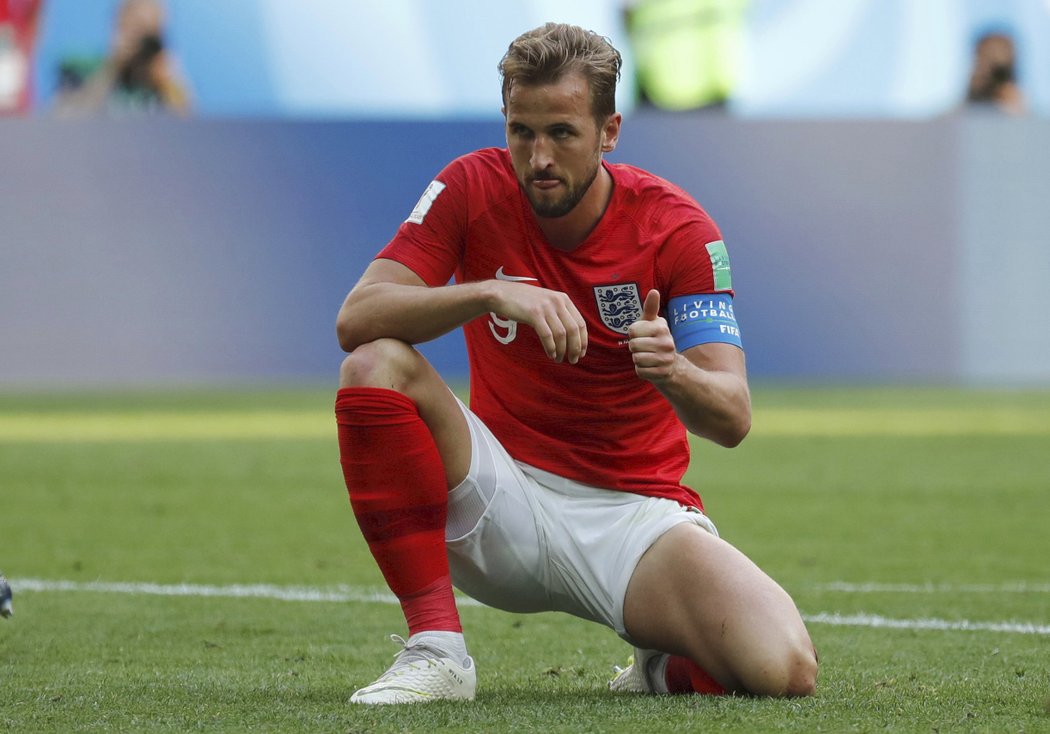 Harry Kane poté, co neproměnil šanci proti Belgii