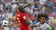 Souboj těžkých vah - panamský kapitán Román Torres a útočné eso Belgie Romelu Lukaku