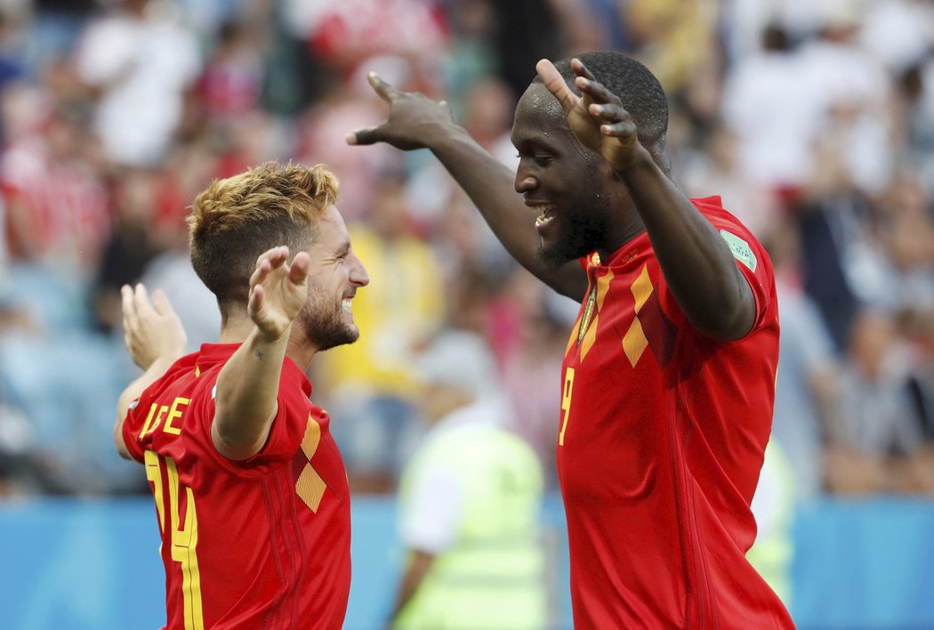 Takto se Dries Mertens a Romelu Lukaku radovali proti Panamě. Budou mít důvod k radosti i dnes?