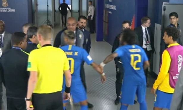 Marcelo musel klidnit Neymara v tunelu