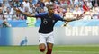 Kylian Mbappe oslavuje druhou trefu do branky Argentiny