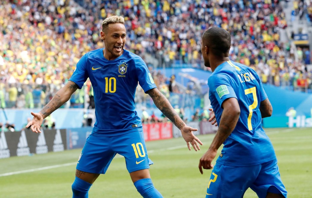 Svůj jediný gól v základní skupině vstřelil Neymar v zápase s Kostarikou