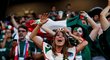 Mexická fanynka na stadionu v Jekatěrinburgu 