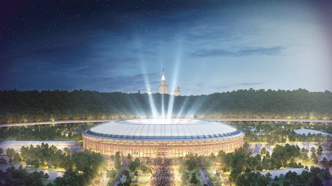 Stadion Moskva – Lužniki pojme až 81 000 diváků.