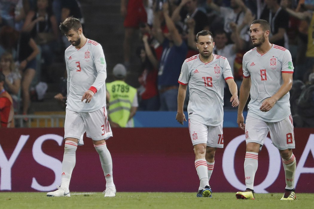 Gerard Piqué, Jordi Alba a Koke po inkasované brance od Portugalska