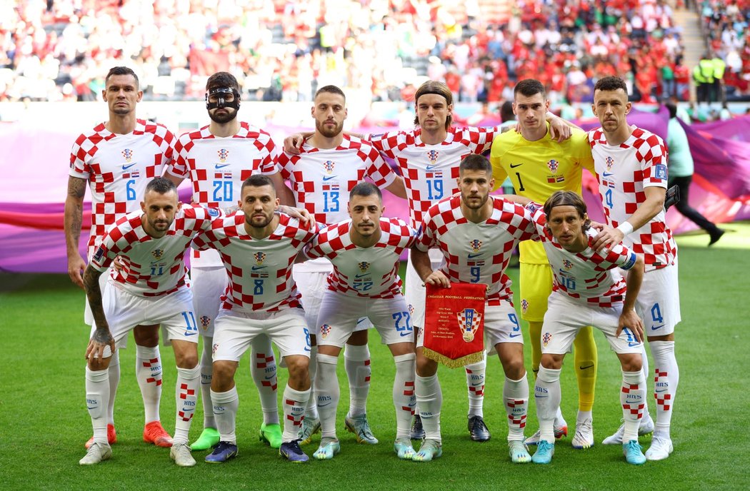 Fotbalisté Chorvatska před utkání MS proti Maroku