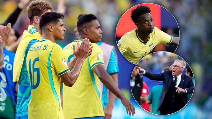 Brazílie chce víc. Ancelotti se omluvil, Vinícius jako záchrana: „prda“ letěla přes stovku Brazílie chce víc. Ancelotti se omluvil, Vinícius jako záchrana: „prda“ letěla přes stovku