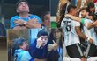 Diego Maradona prožíval postup Argentiny přímo na stadionu