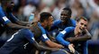Zlatá radost! Fotbalisté Francie chvíli poté, co ve finále MS porazili Chorvatsko