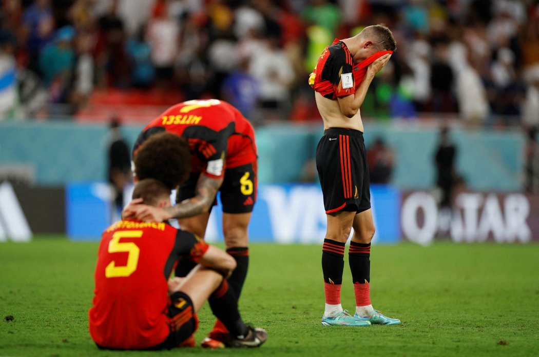 Smutní fotbalisté Belgie