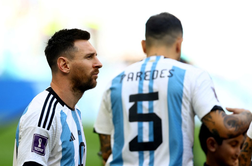 Lionel Messi před úvodním zápasem Argentiny na MS