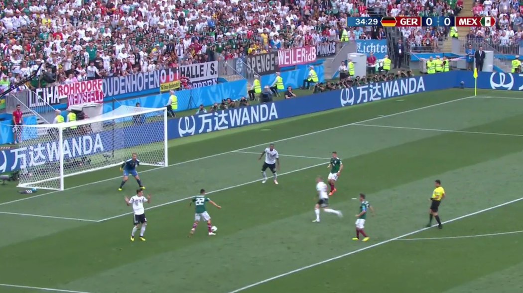 V čem němečtí fotbalisté ztráceli v utkání s Mexikem?