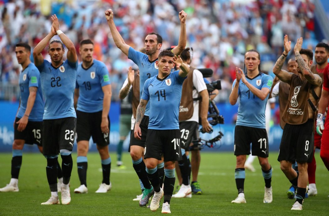 Fotbalisté Uruguaye vyzvou v osmifinále Portugalsko