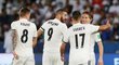 Hráči Realu Madrid slaví úvodní trefu ve finále MS klubů