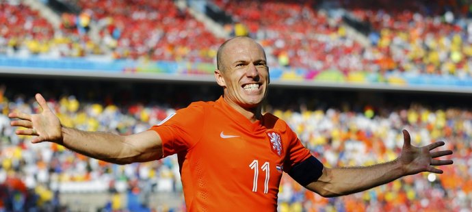 Radost z druhého nizozemského gólu.