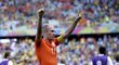 Arjen Robben se raduje, Nizozemci díky sporné penaltě postupují do čtvrtfinále MS