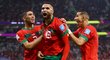 Obrovská radost Maročanů po gólu Júsufa Nasjrího
