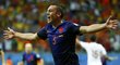 Třetí gól Nizozemska v utkání se Španělskem vsítil Stefan de Vrij