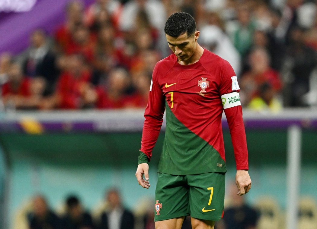 Zklamaný Cristiano Ronaldo