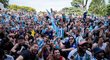 Argentinská radost z postupu do čtvrtfinále