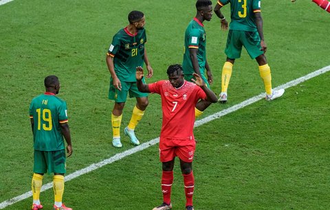 Swiss striker Brel Embolo did not celebrate a goal against Cameroon, where his parents are from
