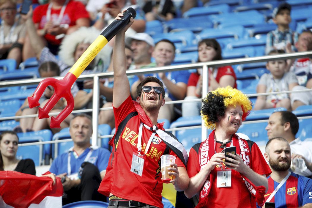Fanoušci Belgie jsou natěšení na první zápas jejich reprezentace na mistrovství světa.