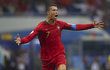 Portugalec Cristiano Ronaldo Ronaldo a jeho radost po vyrovnávacím gólu na 3:3 v duelu se Španělskem na mistrovství světa v Rusku