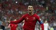 Cristiano Ronaldo se ve svém prvním zápase na mistrovství světa v Rusku proti Španělsku radoval z hattricku