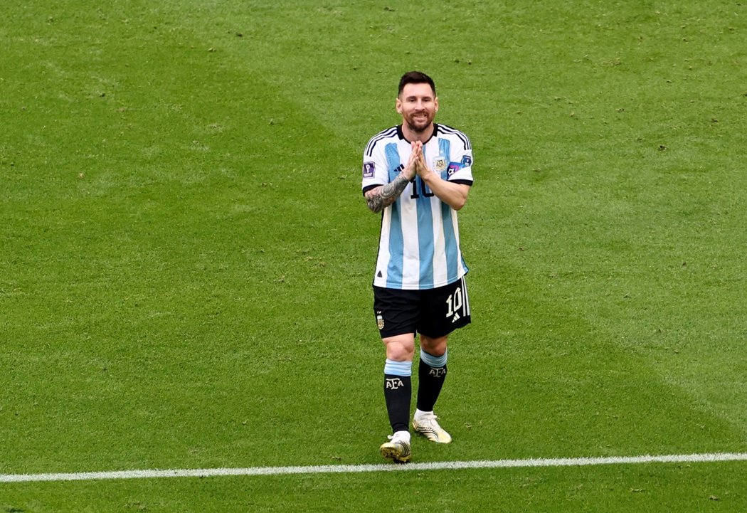 Lionel Messi a jeho nevěřícná reakce