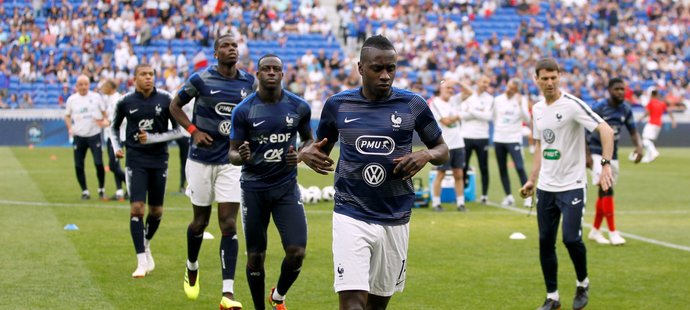 Francouzští fotbalisté před přípravným utkáním s USA