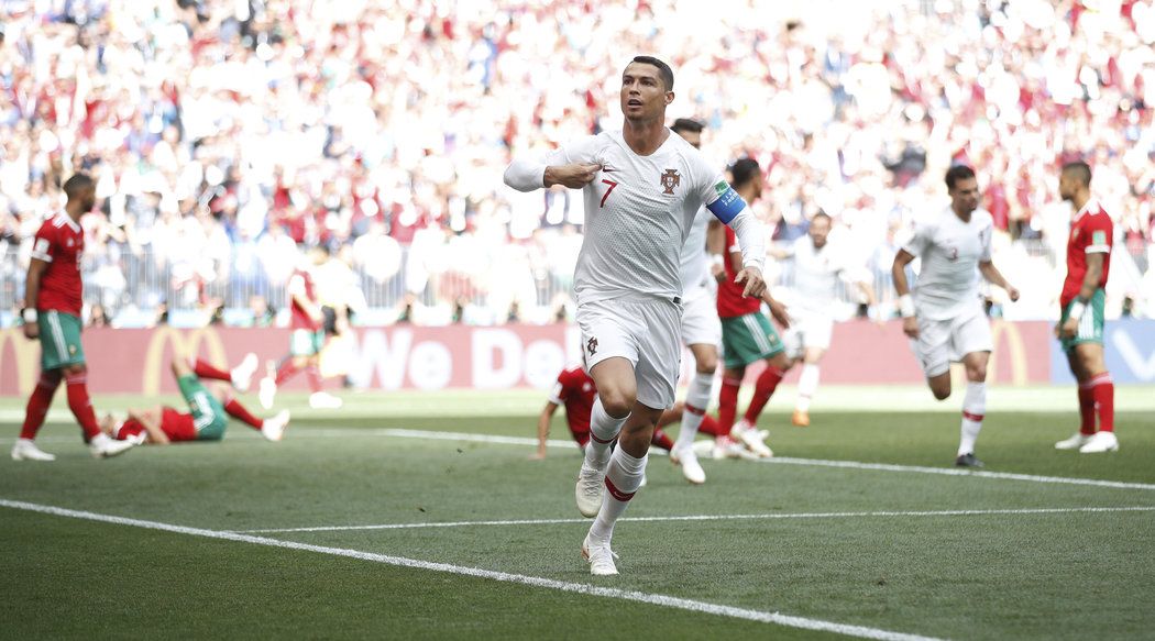 Cristiano Ronaldo poslal Portugalsko v duelu s Marokem bleskově do vedení