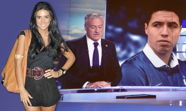 Přítelkyně Samira Nasriho Anara Atanes se zlobila, když jejího milého nevybral francouzský trenér Didier Deschamps do kádru pro světový šampionát v Brazílii