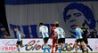 Fotbalová Neapol vzdala v zápase s AS Řím hold Maradonovi. Zvítězila pro něj 4:0
