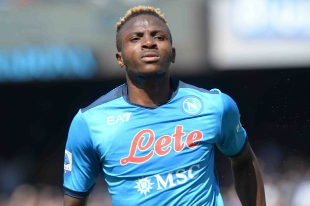 Victor Osimhen v dresu Neapole Victor Osimhen v dresu Neapole