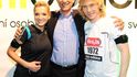 Pavel Nedvěd, Dara Rolins a šéf pražského půlmaratonu Carlo Papalbo
