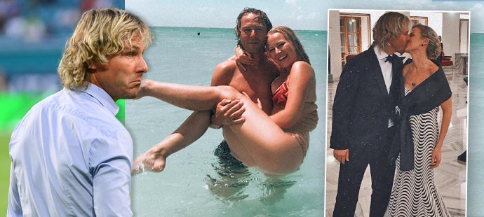 Česká fotbalová legenda Pavel Nedvěd si s rodinou užívá na pláži na Floridě