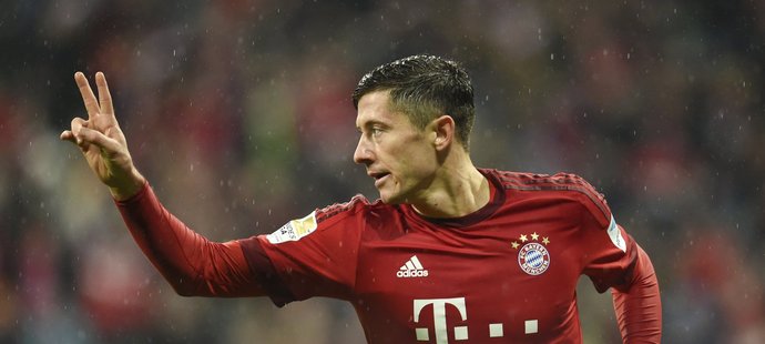 Polský útočník Robert Lewandowski