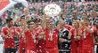 Mistrovské oslavy v podání hráčů Bayernu Mnichov