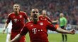 Frank Ribéry se raduje z vedoucí branky proti Realu