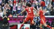 Střelec gólu Bayernu Dante se raduje. Mnichovský velkoklub zničil soupeře z Freiburgu 3:0 a vyhrál v bundeslize třináctý zápas v řadě