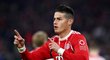 James Rodriguez se raduje poté, co vstřelil proti Lipsku první branku Bayernu