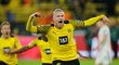 Erling Haaland vrátil Dortmundu ztracené vedení v nastaveném čase