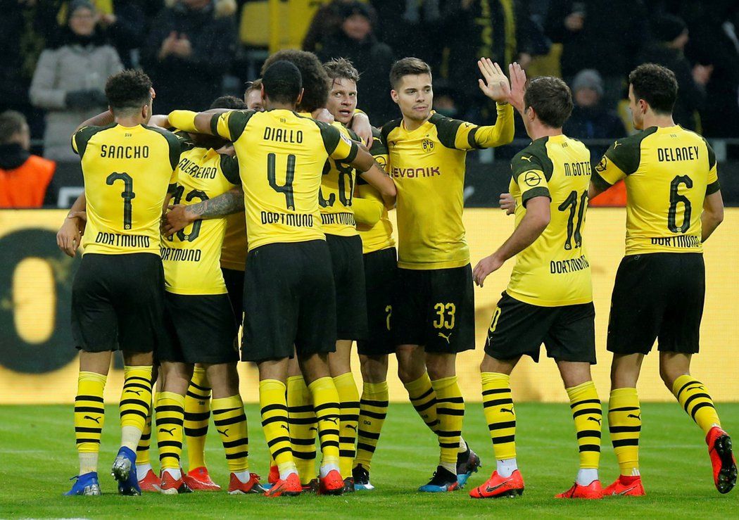 Fotbalisté Dortmundu nasázeli Hannoveru pět branek