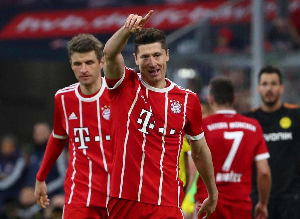 Bayern roznesl Dortmund 6:0, hattrickem zazářil Robert Lewandowski