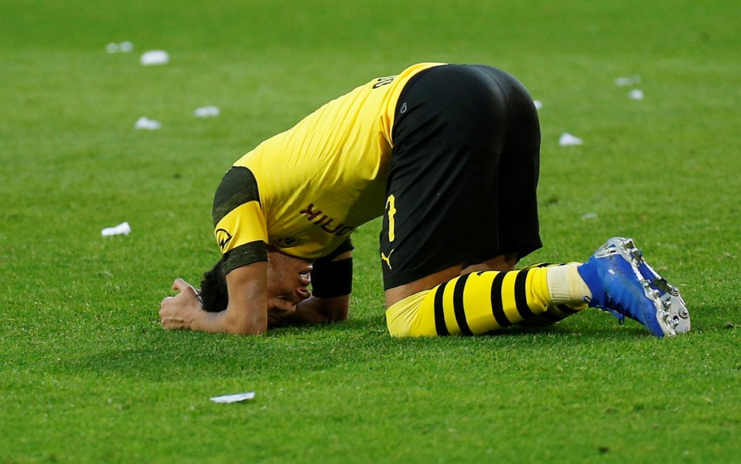 Hráči Dortmundu byli po závěrečném hvizdu hodně zklamaní