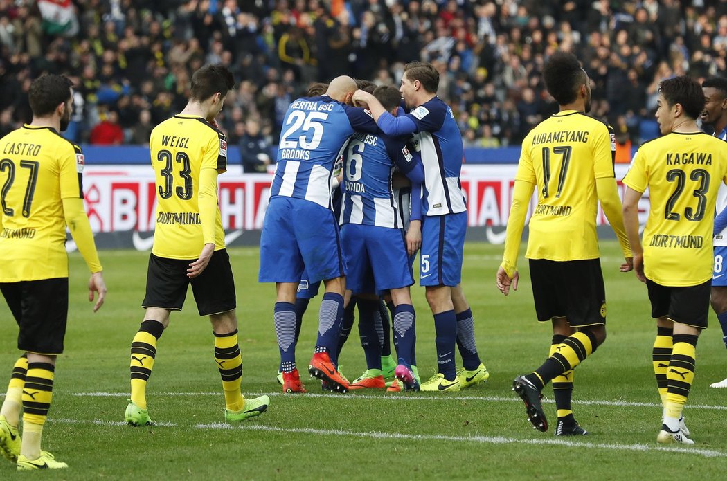 Hertha s Vladimírem Daridou v sestavě urvala tři body s Dortmundem