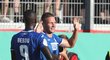Český obránce Pavel Kadeřábek se raduje z branky v pohárovém utkání Hoffenheimu 