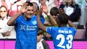 Patrik Schick se raduje z branky proti Kölnu