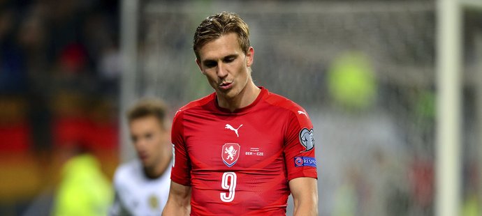 Zklamání. Čeští fotbalisté prohráli v Německu v kvalifikaci o postup na MS 2018 jasně 0:3.